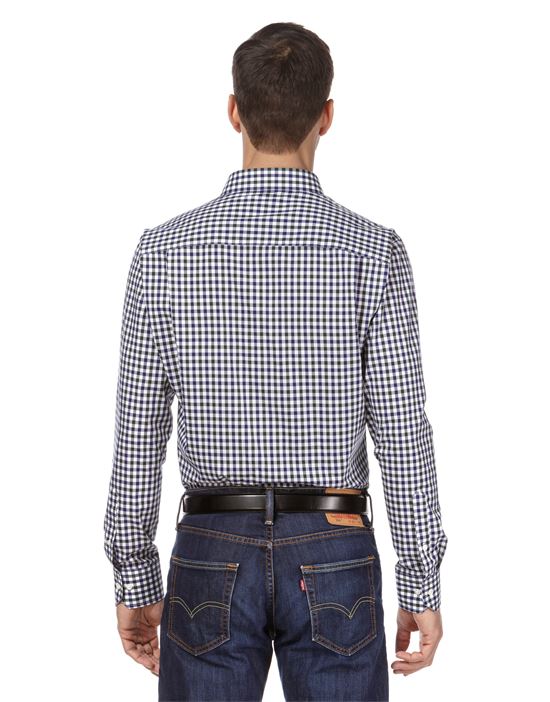Shirt, regular-fit, checked with contrasting trim - non-iron