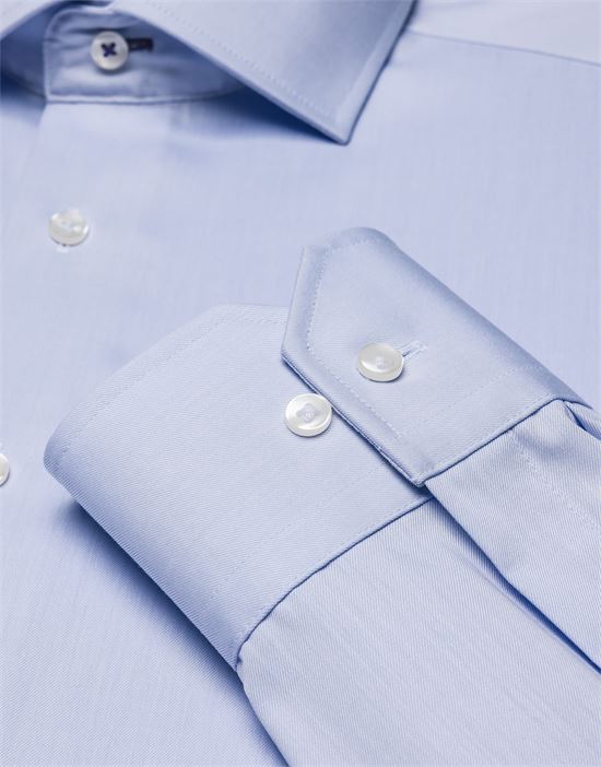 Shirt, slim-fit / fitted, twill - super non-iron