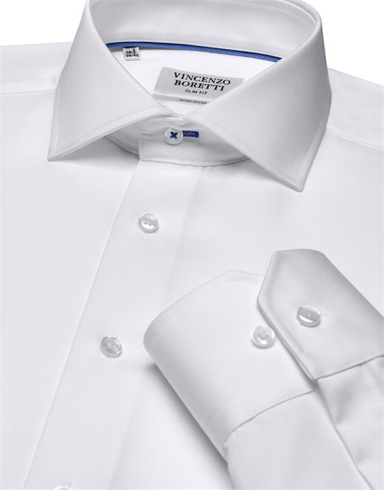 Shirt, slim-fit / fitted, twill - super non-iron