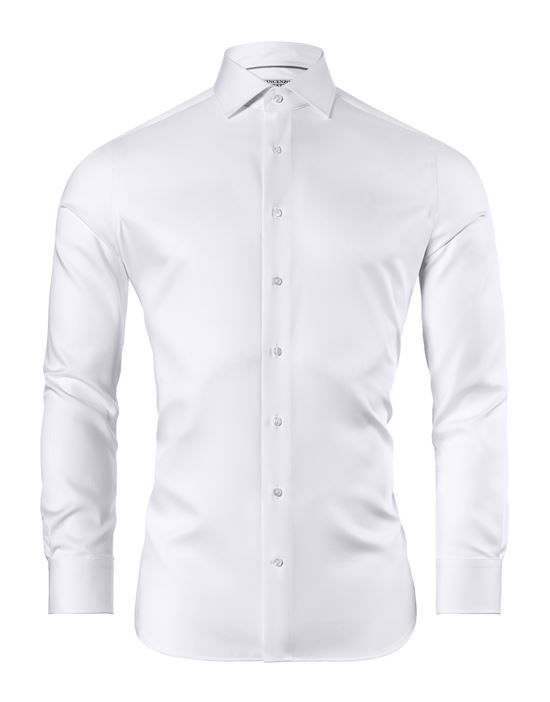 Shirt, slim-fit / fitted, twill, double cuff - super non-iron