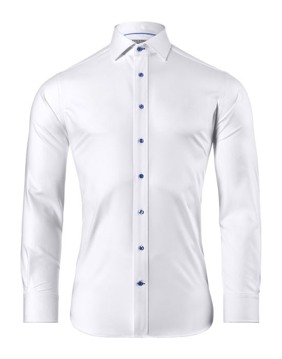 Shirt, slim-fit / fitted, soft twill - non-iron