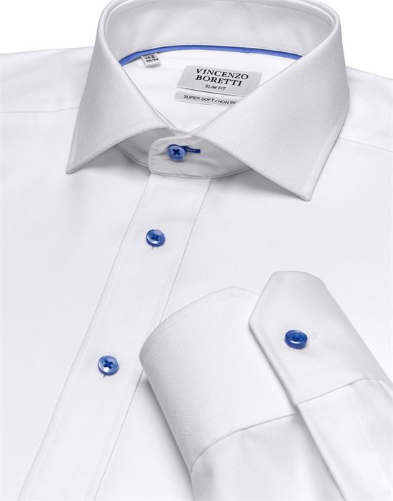 Hemd, slim-fit / tailliert, soft Twill - bügelfrei