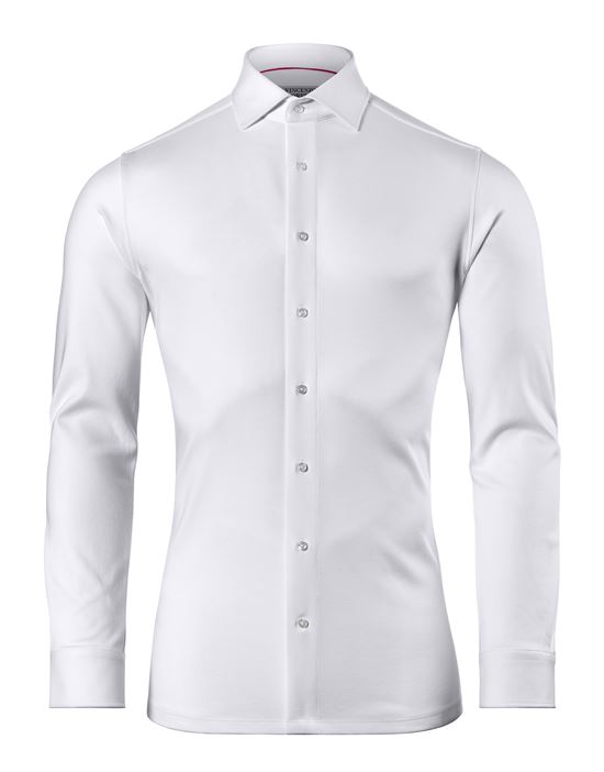 Shirt, slim-fit / fitted, jersey - non-iron