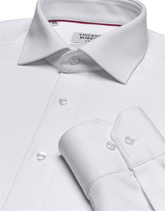 Shirt, slim-fit / fitted, jersey - non-iron