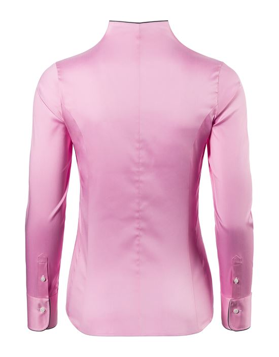 Blouse, slim-fit / fitted, stretch , cup-shaped collar - easy-iron