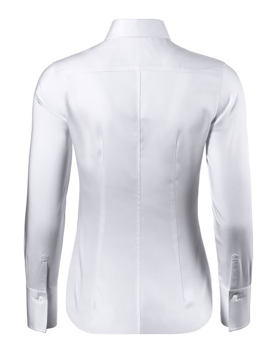 Blouse, modern-fit / slightly fitted, shirt collar , twill - easy-iron