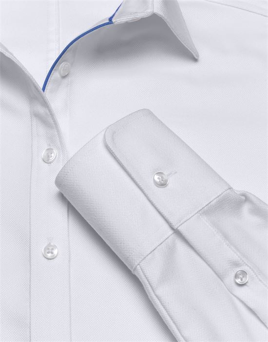 Bluse, modern-fit / leicht tailliert, Hemdkragen , soft Oxford - bügelleicht