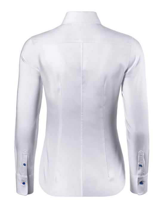 Bluse, modern-fit / leicht tailliert, Hemdkragen , soft Twill - bügelleicht