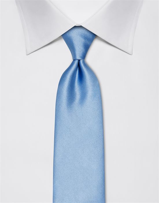 Tie, pure silk, plain coloured
