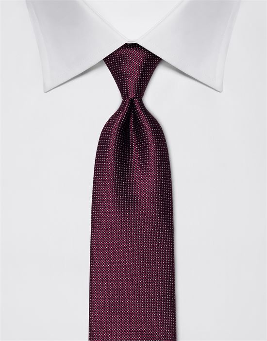 Tie, pure silk, dotted pattern