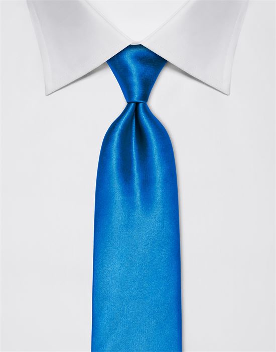 Tie, pure silk, plain coloured
