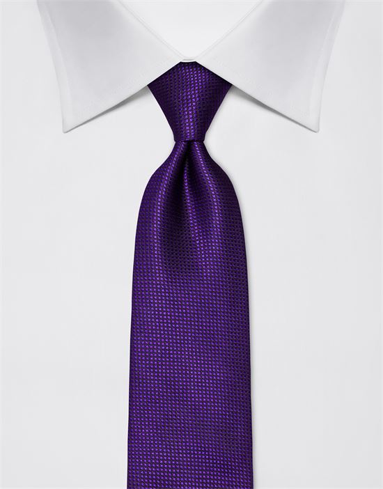 Tie, pure silk, checked