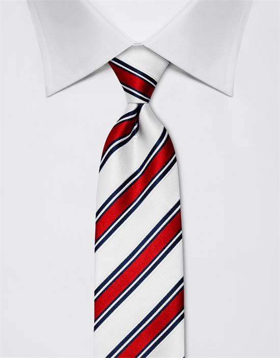 Krawatte aus reiner Seide, gestreift