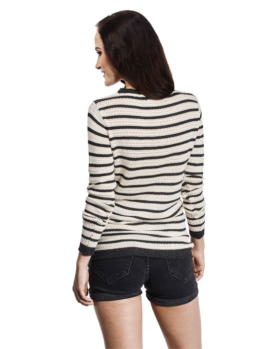 Loose knitted Jumper with stripes