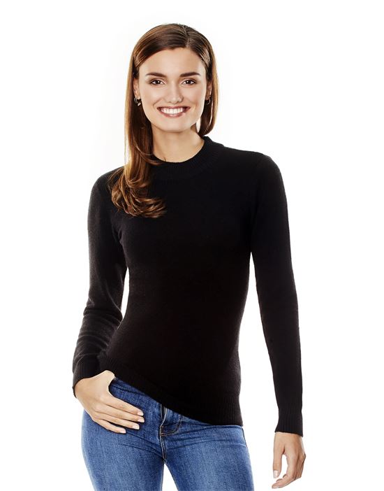 Jumper with ribbed turtle-neck