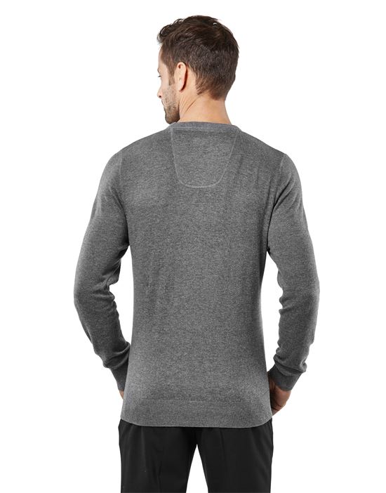 Jumper - classic knit jumper with crew neck , slim fit