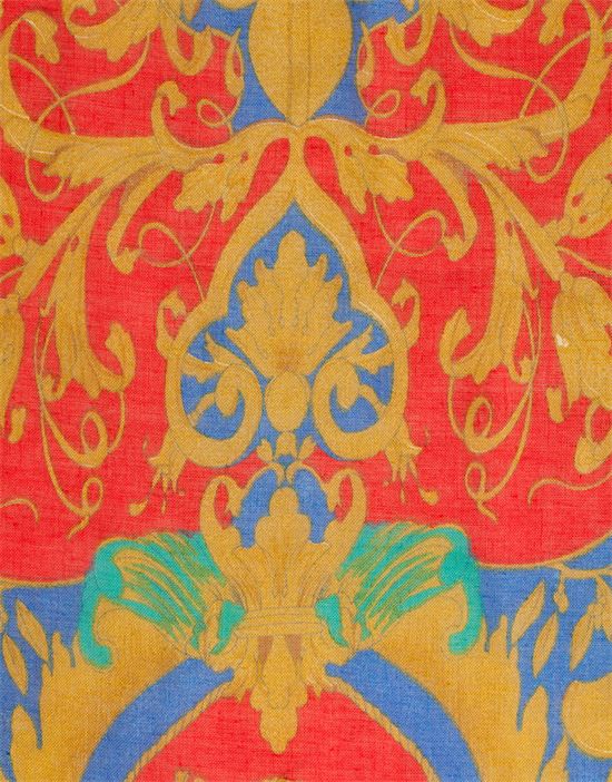 Schal, modisch - heraldisches Muster
